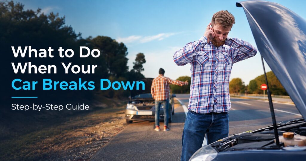 Car breakdown roadside safety guide: step-by-step